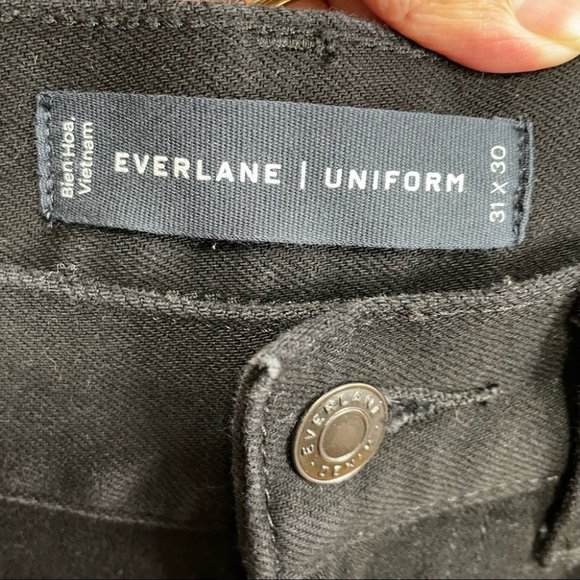 Everlane Uniform Black Slim Fit Black Jeans - Picture 9 of 9